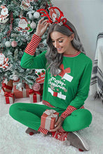Load image into Gallery viewer, Full Size MERRY CHRISTMAS Graphic Top and Pants Lounge Set

