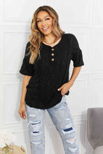 Load image into Gallery viewer, BOMBOM At The Fair Animal Textured Top in Black
