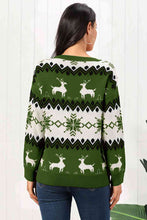 Load image into Gallery viewer, Reindeer Round Neck Sweater
