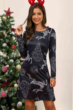 Load image into Gallery viewer, Full Size Christmas Long Sleeve Dress
