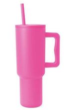 Load image into Gallery viewer, Monochromatic Stainless Steel Tumbler with Matching Straw
