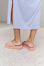 Load image into Gallery viewer, Forever Link Studded Cross Strap Sandals in Blush
